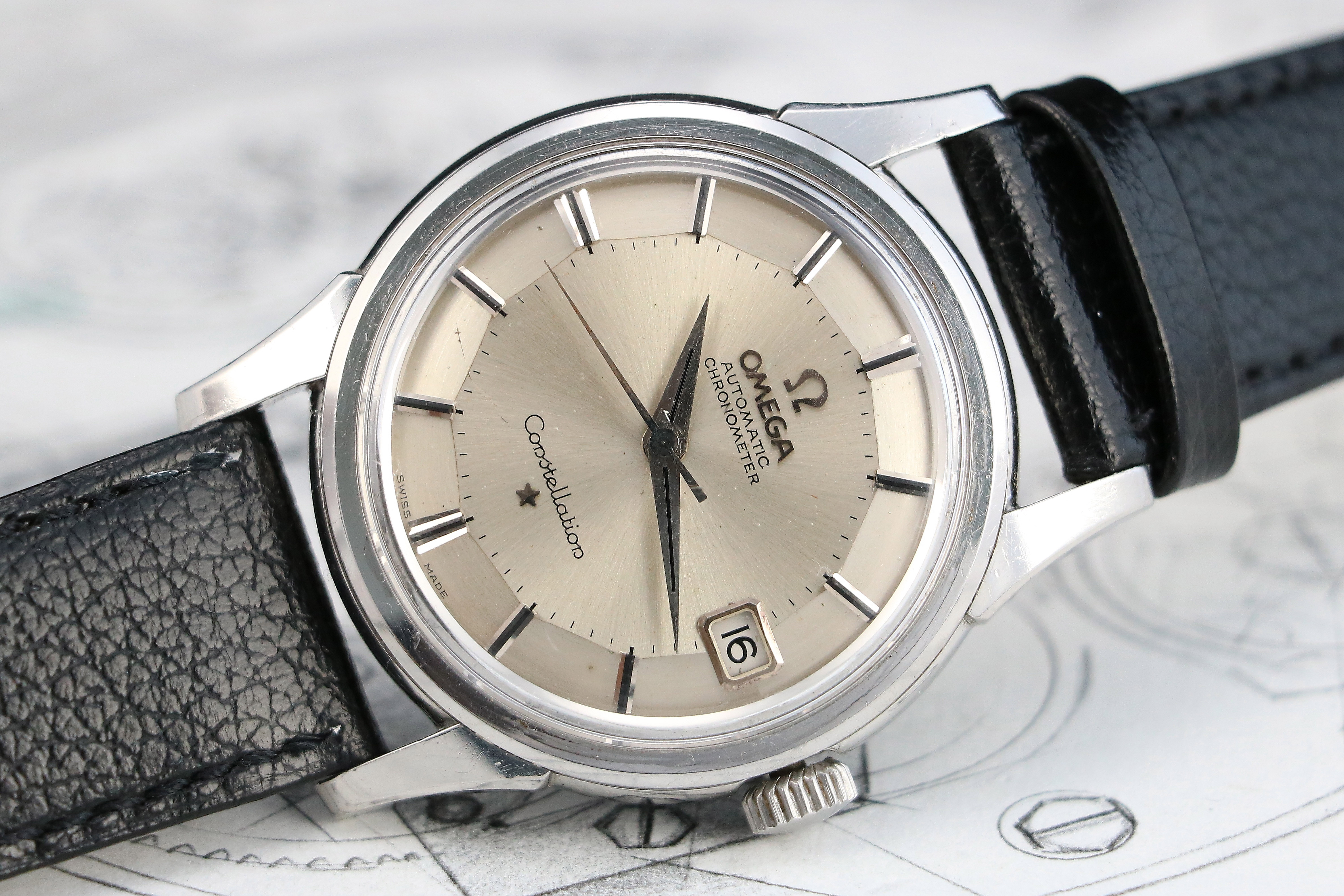 OMEGA CONSTELLATION 14393 61 SC PIE PAN CAL 561 1961 STEEL