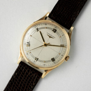 vintage longines two tone watch